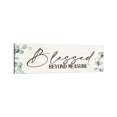 iCanvas "Blessed Beyond Measure" by Kimberly Allen Canvas Print