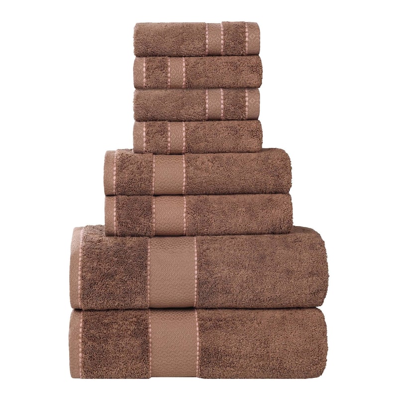 Superior Niles Cotton Ultra-Plush Absorbent 8 Piece Towel Set