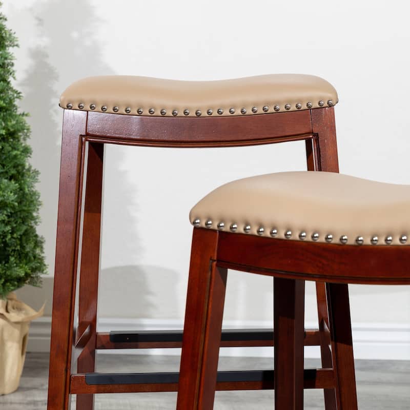 Bar Stool, Bone Leather Seat