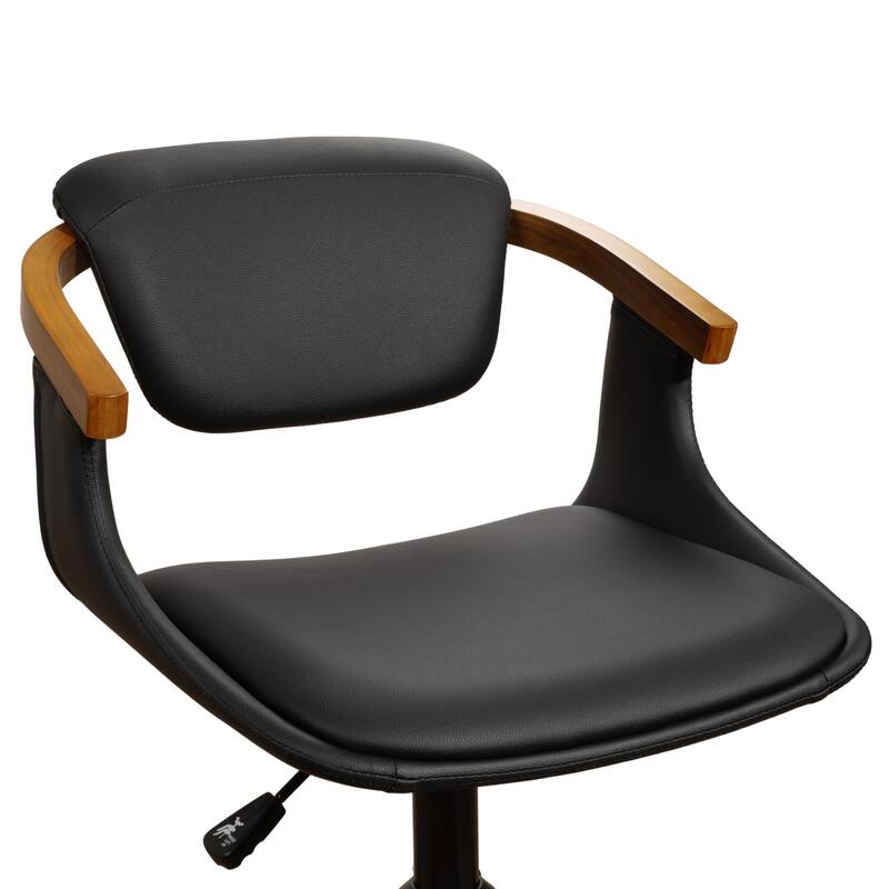 Art Leon Swivel and Height Adjustable Home Office Desk Chair with Rolling