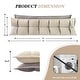 preview thumbnail 10 of 9, Double Layer Headboard Reading Pillow, Versatile Bed Backrest Pillow. King - Beige/Grey