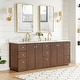 preview thumbnail 78 of 126, Oza Bath Vanity with Quartz Stone Top and Mirror