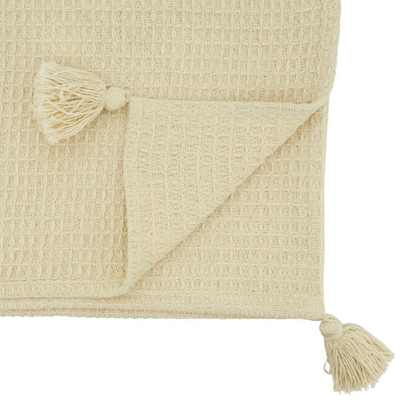 Table Runner With Waffle Weave Design - 16"x72"
