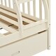 preview thumbnail 23 of 56, Twin Over Full Wood Bunk Bed with Storage Drawers and Ladder