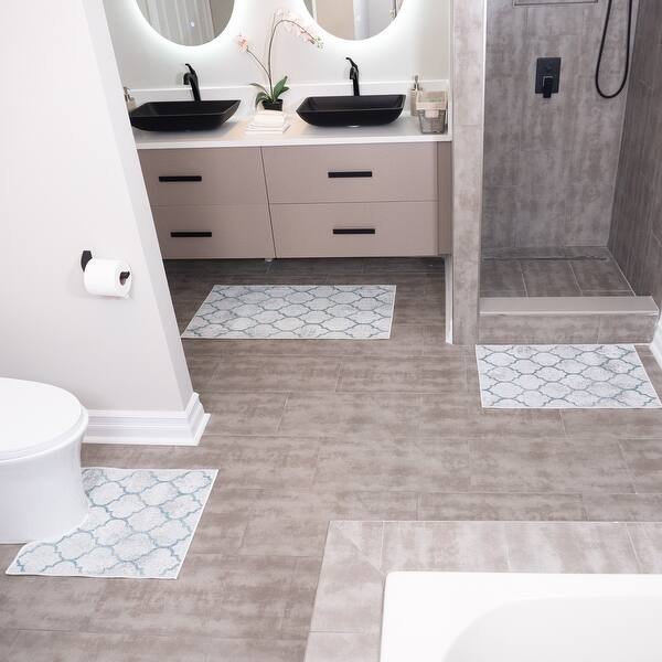 Alluring toilet rugs set Non Slip Ultra Thin Bath Rugs For Bathroom Floor Washable Cotton Alluring toilet rugs set Non Slip Ultra Thin Bath Rugs For Bathroom Floor Washable Cotton