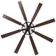 preview thumbnail 40 of 38, 52/65 Inch Ceiling Fan with Light, Modern Matte Black 8-Blade Fan, Reversible Wood Grain Blades, DC Motor, Remote Control
