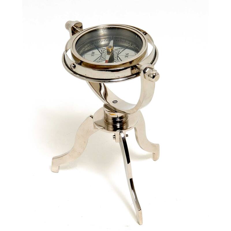 5" x 5" x 8.5" Gimbaled Compass on Tristand