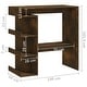 preview thumbnail 50 of 48, vidaXL Bar Table with Storage Rack 39.4"x19.7"x40" Engineered Wood - 39.4" x 19.7" x 40"
