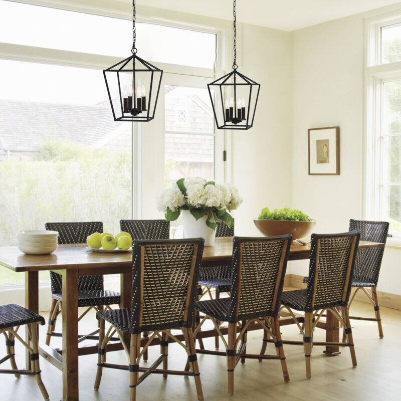 Acroma 4 Light 12In Lantern Square Pendant-UL