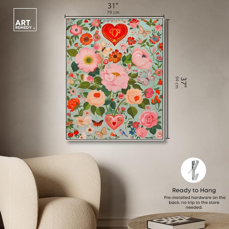 Festival of Flowers Canvas by Art Remedy
