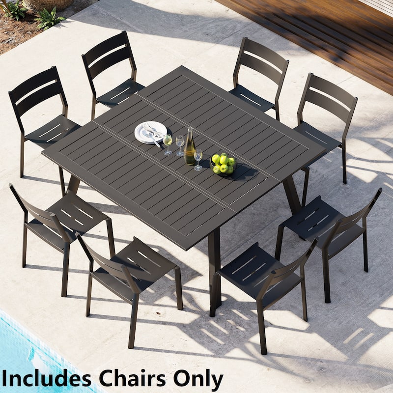 Outdoor All-Weather Aluminum Stackable Dining Chairs - See Picture