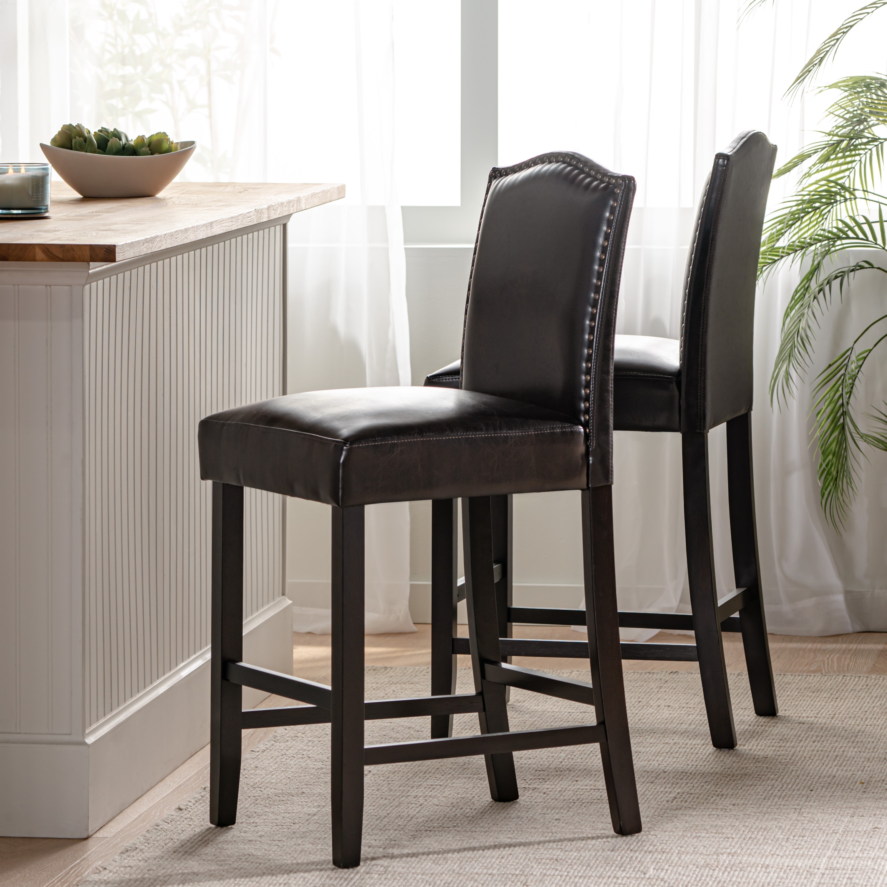 Amazon.com: YOUNIKE Bar Stools Set of 2 Modern Counter