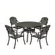 preview thumbnail 7 of 13, Clihome 5 Piece Outdoor Cast Aluminum Patio Dining Set