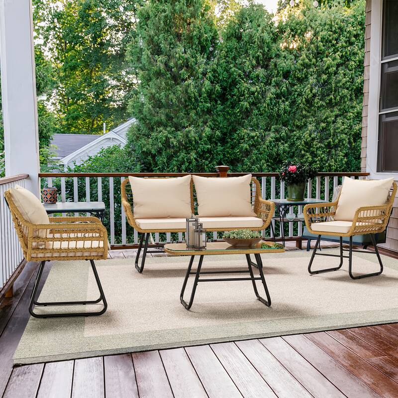 4 - Person Seating Group with Cushions