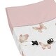 preview thumbnail 4 of 4, Sweet Jojo Designs Pink Taupe Boho Butterfly Girl Changing Pad Cover Ivory Tan Bohemian Shabby Chic Watercolor Dusty Rose Mauve