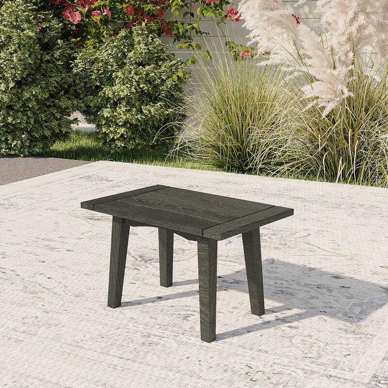 Outdoor Wooden Side Tables Sectional Furniture - Grey-Tea Table Stool