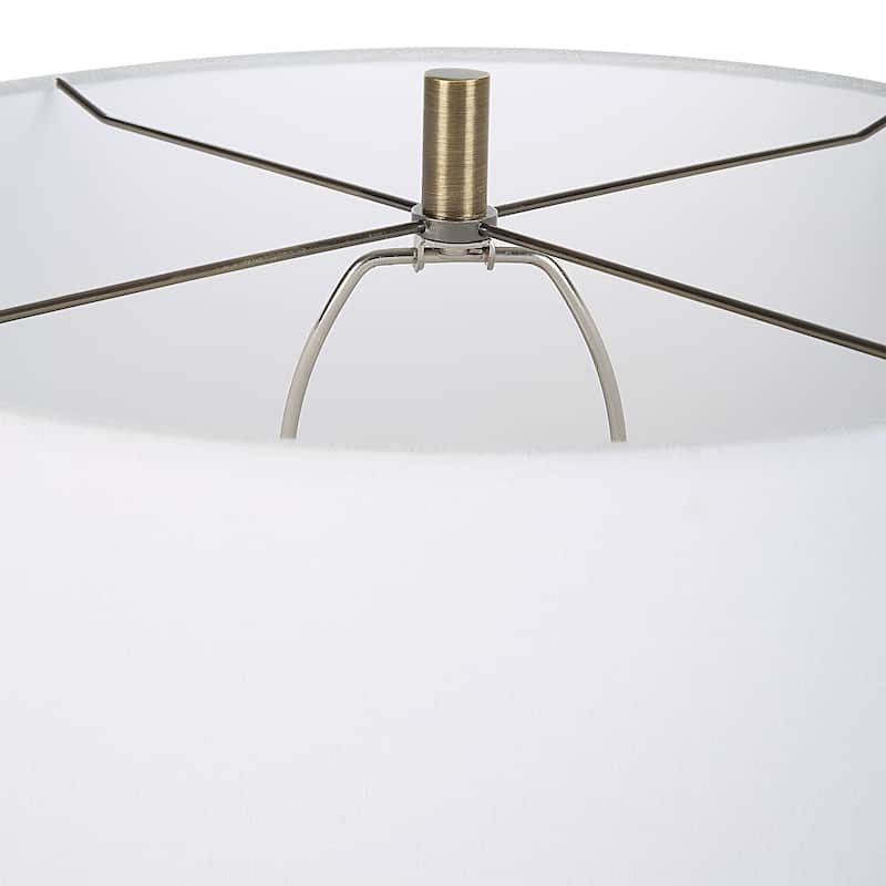 Uttermost Nataly Aged Green Table Lamp - 26"H, Shade 10"H x 18"Dia.
