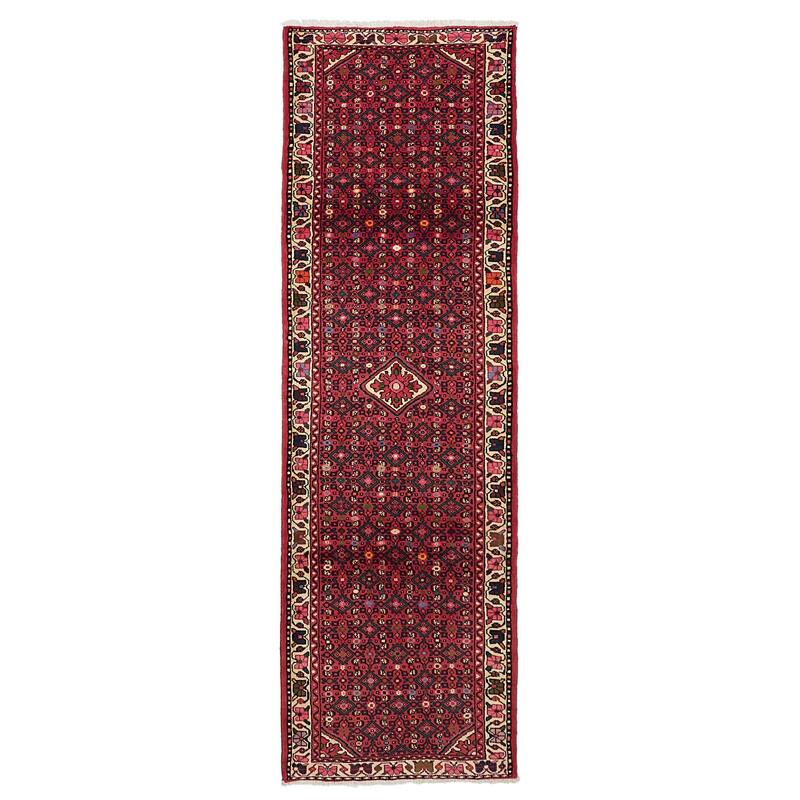 ECARPETGALLERY Hand-knotted Andelz Red Wool Rug - 2'11 x 9'7