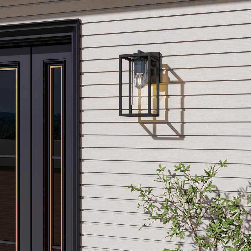 Outdoor Wall Light Lantern Sconce with Glass