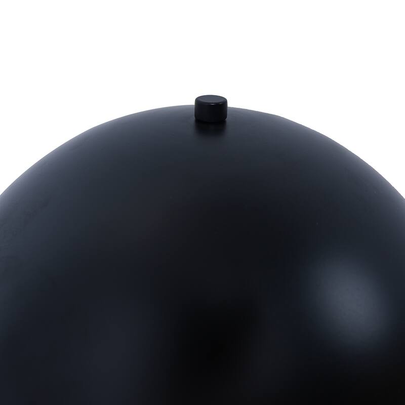 Nadia Black Dome Table Lamp with Gold Base