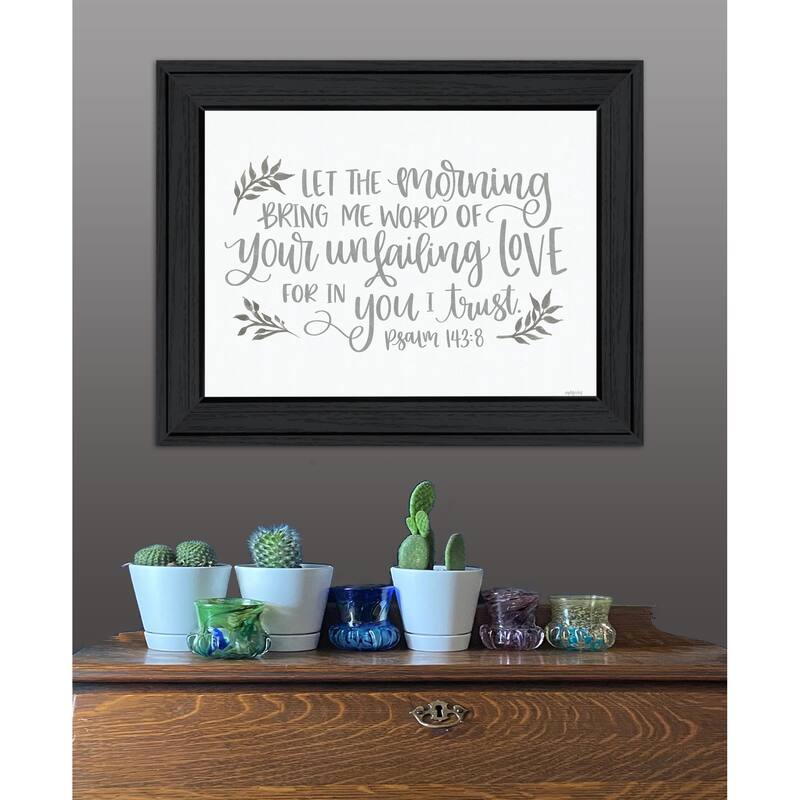 TrendyDecor4U "Your Unfailing Love" Framed Print Wall Art