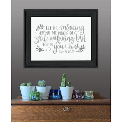 TrendyDecor4U "Your Unfailing Love" Framed Print Wall Art