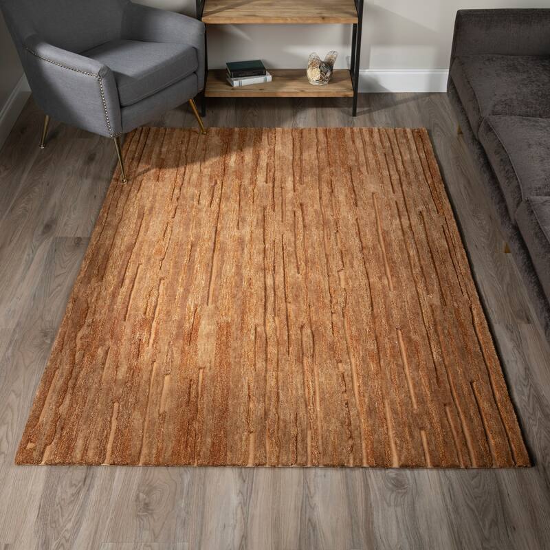 Addison Dazzle Modern Hand Spun Wool and Metallic Area Rug