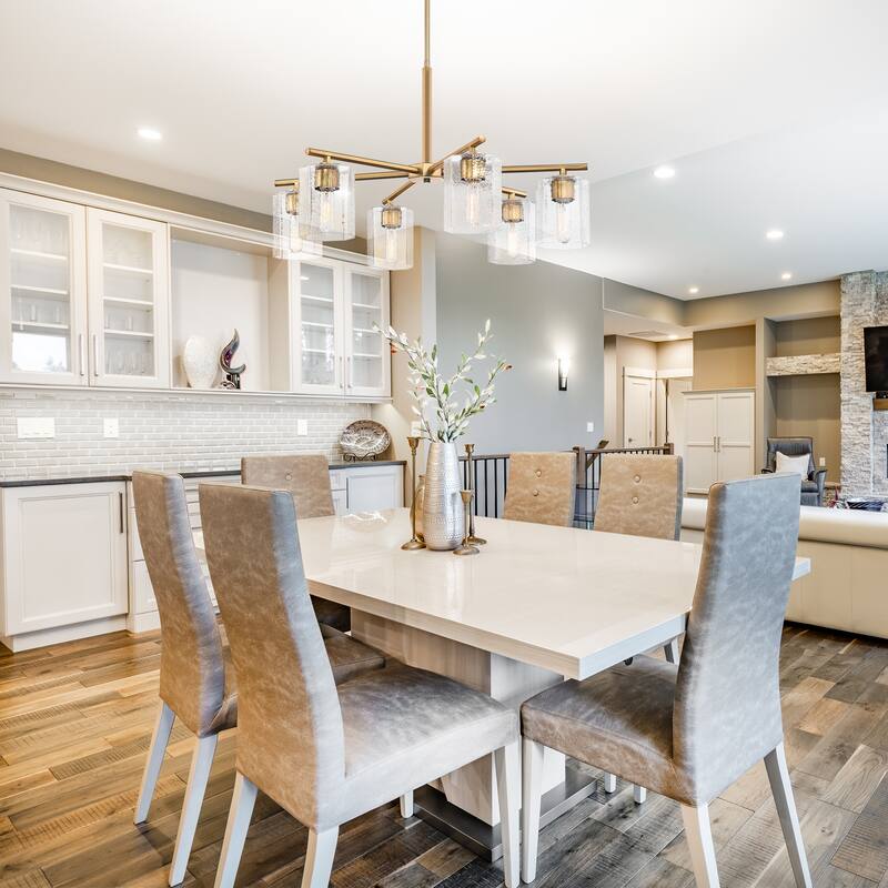 Designers Fountain D309M-6CH Haven 6 Light 32" Wide Chandelier