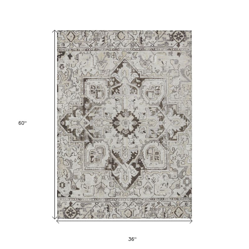 Lavo Oriental Weather Resistant Heritage-Inspired Outdoor Rug