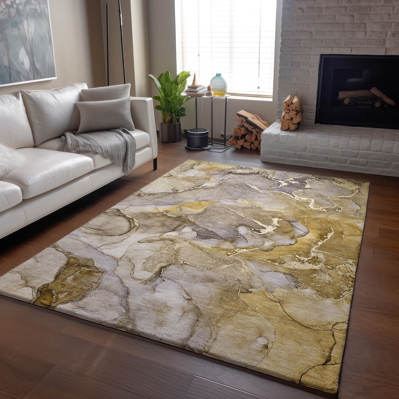 Premium Washable Super Soft Abstract Contemporary Mayfield Rug