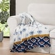 preview thumbnail 24 of 43, Jessica Simpson Plush 50"X70" Throw Blanket White/Navy