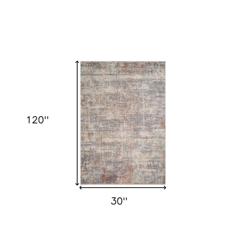 HomeRoots Floral Medallion Traditional Runner Area Rug