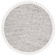 preview thumbnail 39 of 44, SAFAVIEH Natura Irinka Wool Fringe Rug 6' Round - Grey/Black - Round