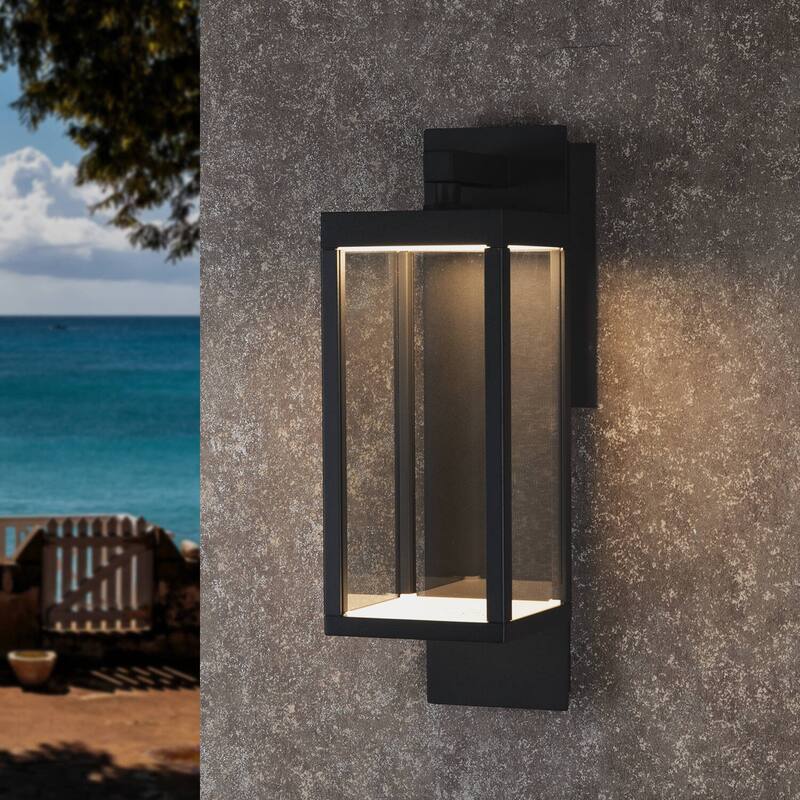 2 Pack Outdoor Wall Sconce Lantern Dusk to Dawn Sensor Exterior Light