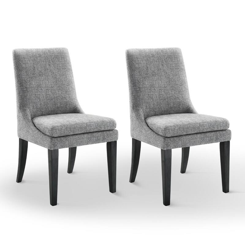 Spruce & Spring Erici Upholstered Dining Chair Set of 2 - Pebble Grey