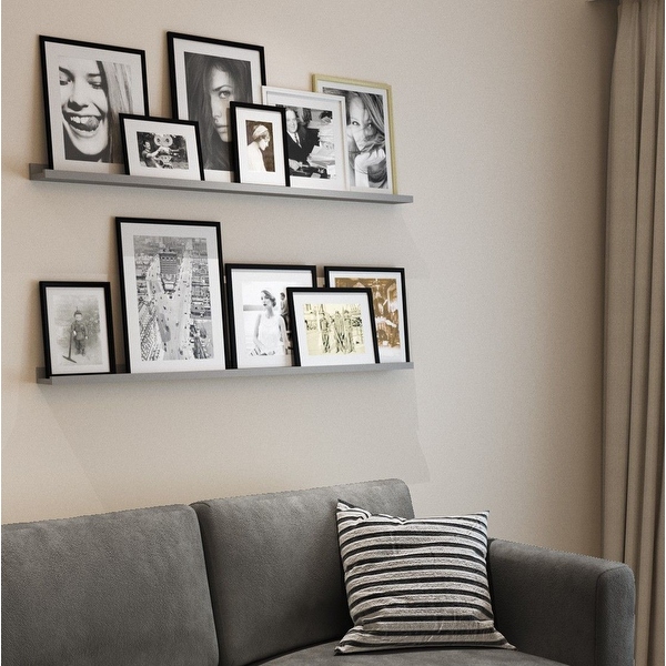 Displaying picture frames hotsell on shelves