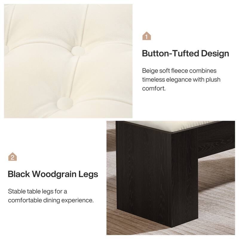 Entryway Bench Indoor Upholstered Bench for Bedroom, Living Room