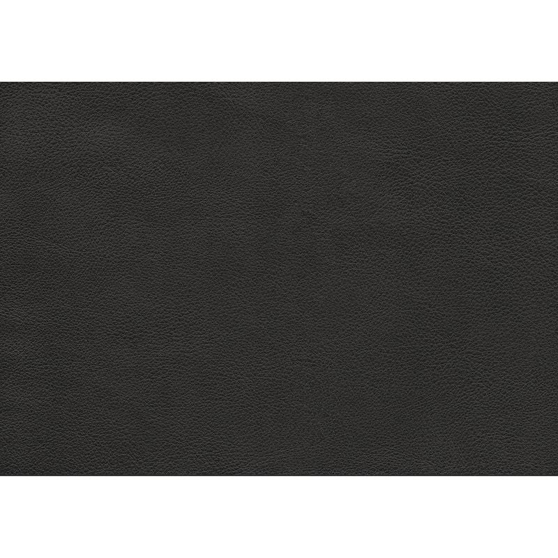 Sofy 27 Inch Ottoman, Dark Gray Top Grain and Faux Leather, Solid Wood