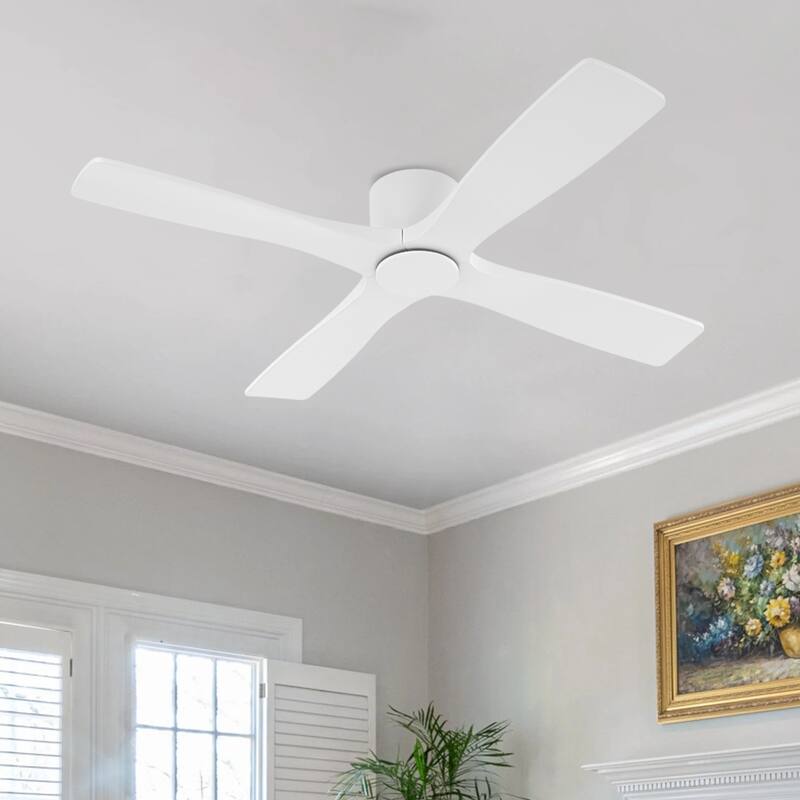 MLiAN 60" DC Flush Mount Ceiling Fan with Remote