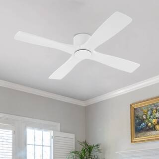 MLiAN 60" DC Flush Mount Ceiling Fan with Remote