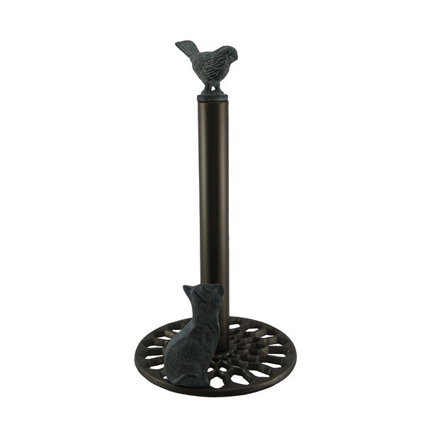 Cat Hunter And Bird Cast Iron Paper Towel Holder Free Cat Hunter And Bird Cast Iron Paper Towel Holder
