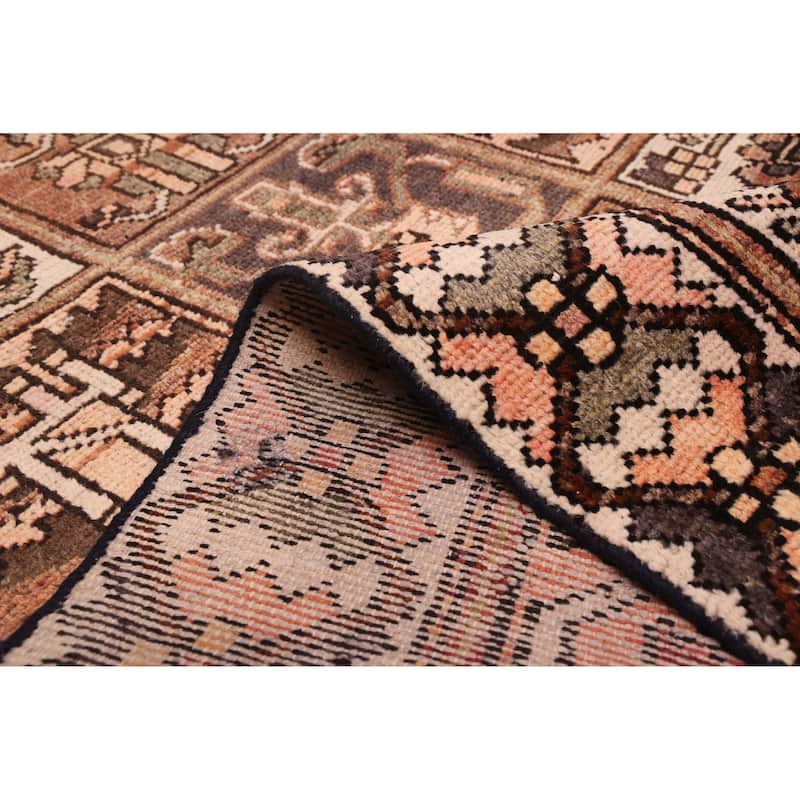 ECARPETGALLERY Hand-knotted Kayseri Vintage Brown Wool Rug - 6'2 x 9'2