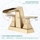 preview thumbnail 11 of 18, Vanityfair Double Handle Centerset Waterfall Bathroom Sink Faucet with Drain Assembly