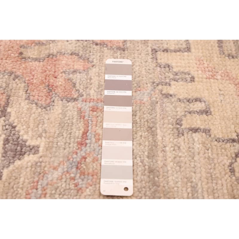 ECARPETGALLERY Hand-knotted Modern Oushak Taupe Wool Rug - 9'9 x 13'8