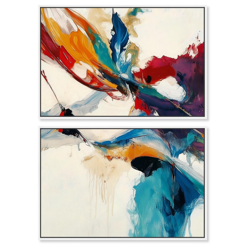Vibrant Palette III Canvas Set of 2 by Art Remedy