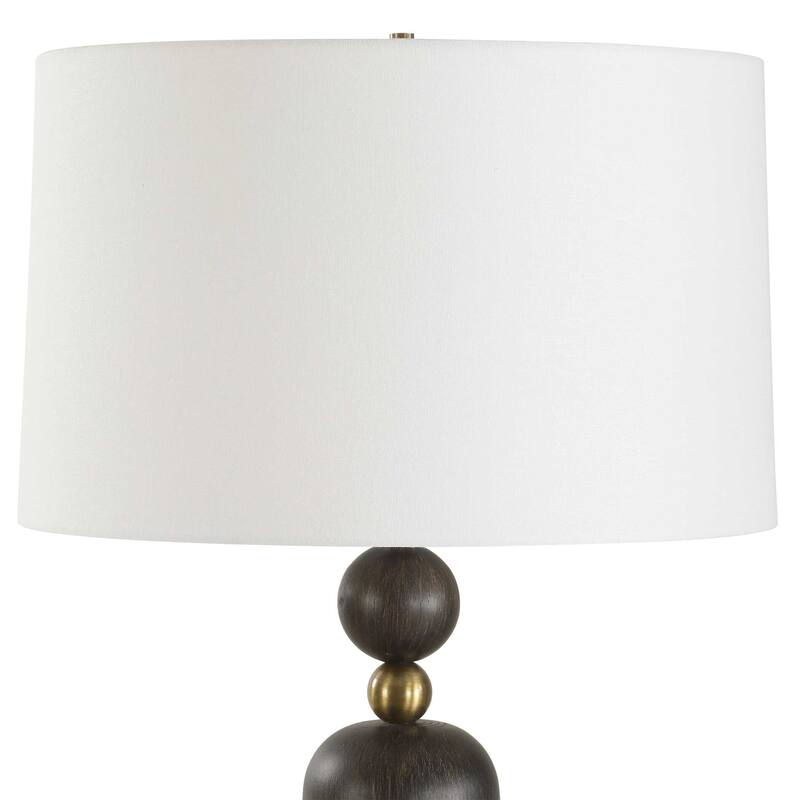 Uttermost McQuinn Dark Walnut Table Lamp - N/A