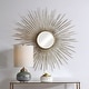 preview thumbnail 3 of 5, Uttermost Golden Rays Large 47" Mid-Century Modern Starburst Wall