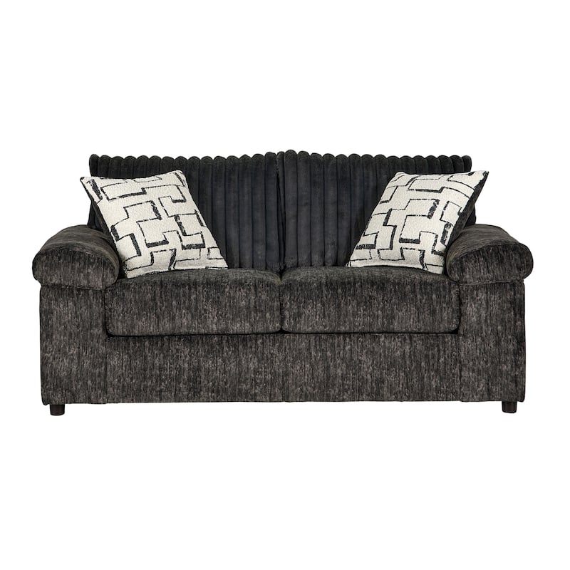Roundhill Furniture Nason Wide Wale Corduroy Living Room 4-Piece Sofa Set