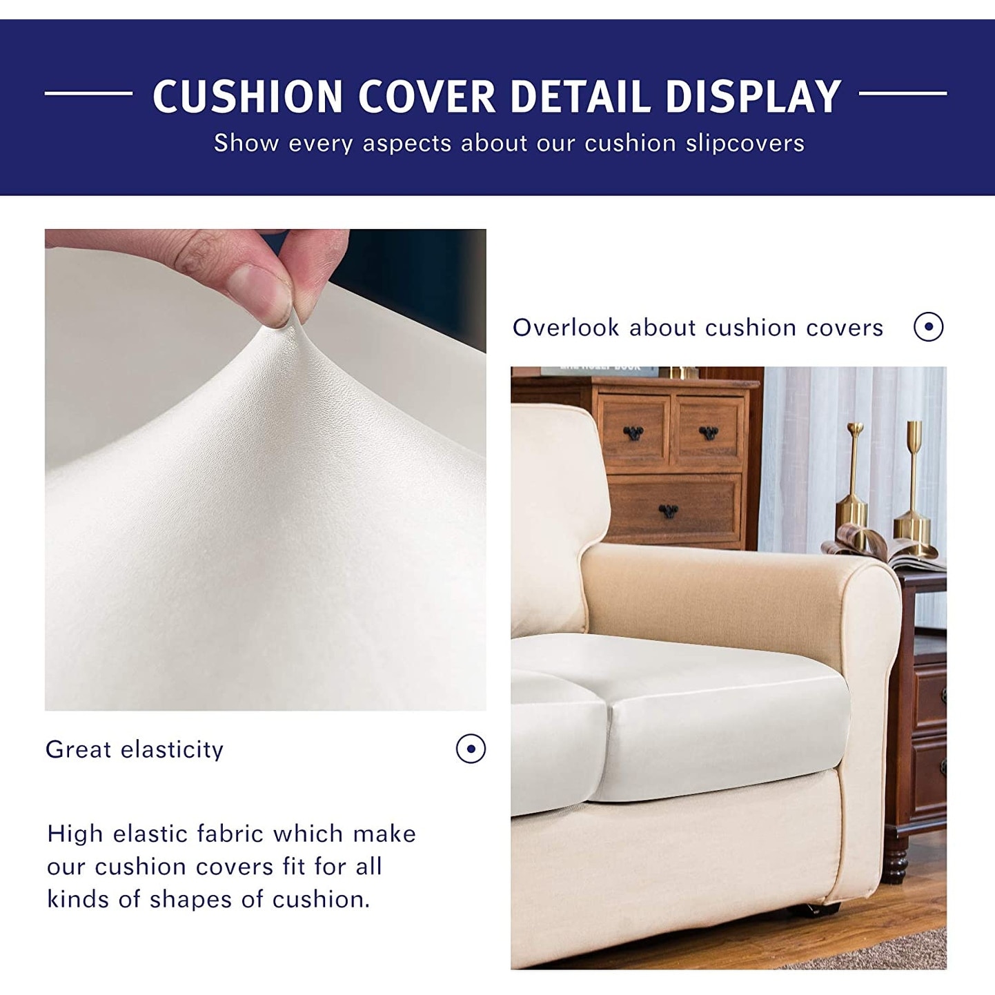 elastic cushion covers
