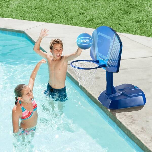 Shop 41 Blue And Yellow Swimming Pool Side Wet Net Basketball